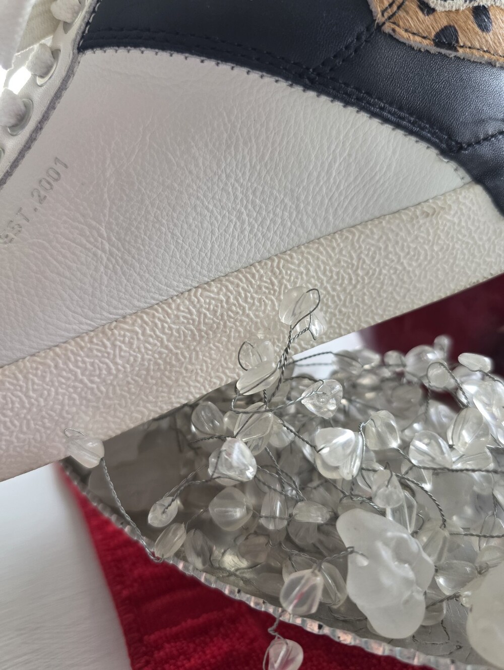 Gianni Bini White Leather Sneakers - Picture 9 of 16
